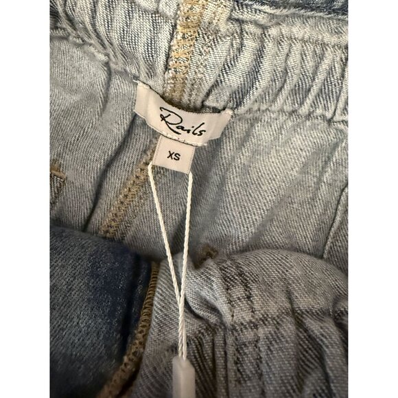 Rails Ryan Drawstring Denim Pants Faded Indigo Size XS NEW $178 [jb] - Picture 13 of 14
